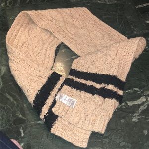 Chunky cotton tan/brown scarf